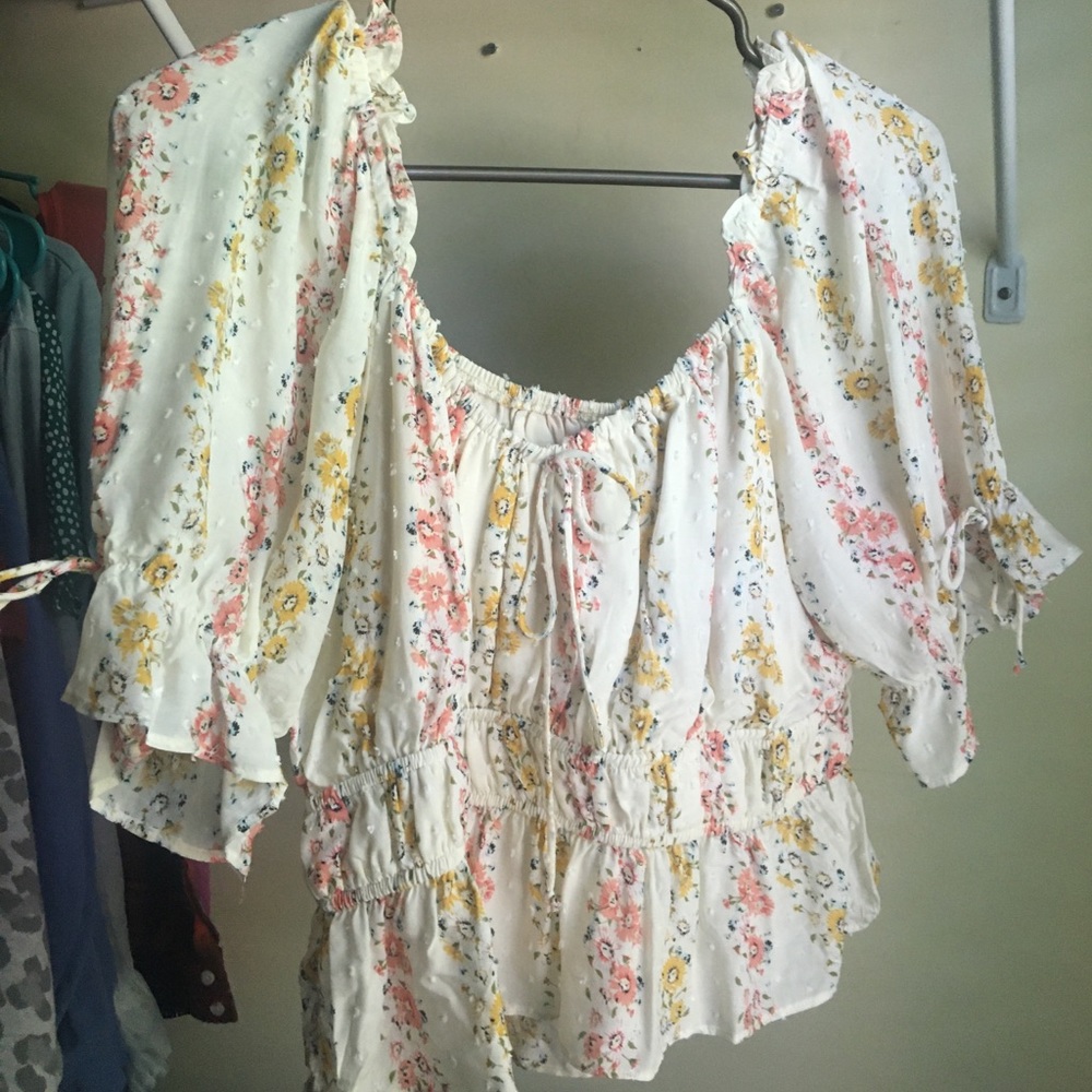 Floral crop top